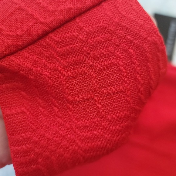 Stella & Julie Dress Womens 14W Red Sleeveless Sheath Textured Elegant Nwt work - Picture 12 of 12